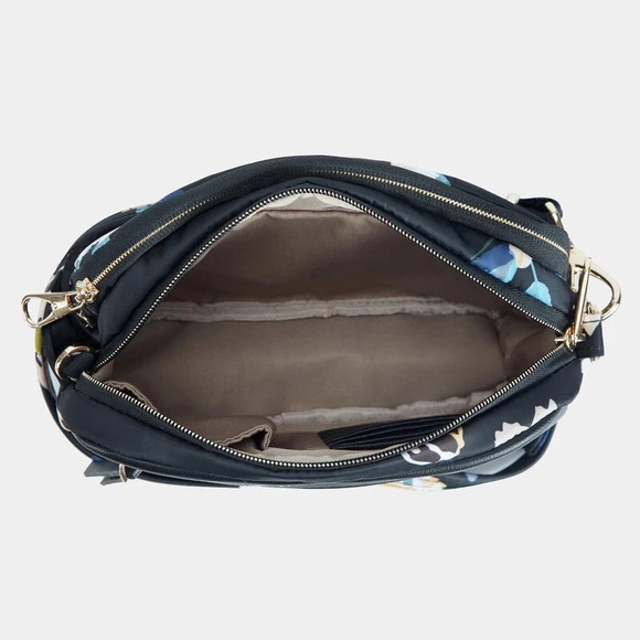 Travelon Anti-Theft Addison Small Crossbody travel bag key clip with LED light - Picture 7 of 16